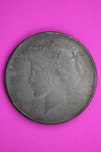 Toned 1924 P Peace Silver Dollar LIberty Coin Guaranteed Authentic 0316N - Picture 1 of 3
