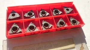 10 Sandvik threading inserts R166.0G-16UNJ 01-160 S10T ( 60° 16tpi UNJ RH ISO - Picture 1 of 2