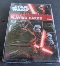Star Wars The Force Awakens Villains Themed Collectors Edition Playing Cards NIB