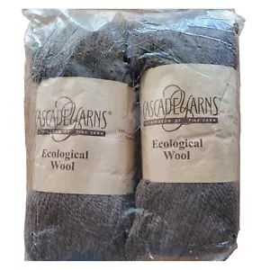 Cascade Yarns Ecological Wool Peruvian Highland Wool Yarn Lot of 2 Hanks 956yd - Picture 1 of 8