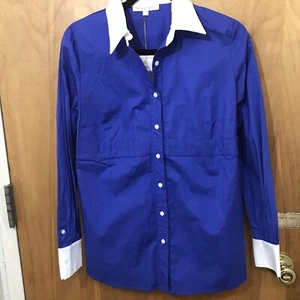 Rosie Pope Blue Button-up Shirt  Maternity  Size S - Picture 1 of 10