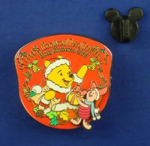 Pooh & Piglet Pooh's Hundred Acre Holiday Christmas 2001 Slider Pin # 7841 - Picture 1 of 5