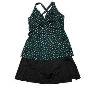 Kim Gravel x Swimsuits For All Twist Fly-Away Top & Skirt PLUS 26 (892) - Picture 1 of 9