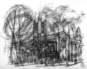LONDON - St.MARGARET´S CHURCH - Anton WATZL - Original Serigraphie 1967 - Picture 1 of 1