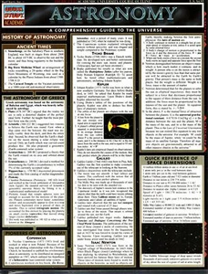 ASTRONOMY QUICK STUDY A COMPREHENSIVE GUIDE TO THE UNIVERSE HISTORY FACTS - Imagen 1 de 1