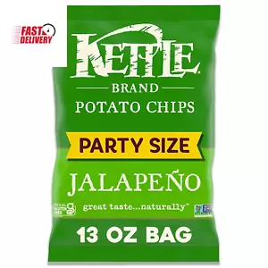 Potato Chips, Jalapeno Kettle Chips, Party Size, 13 Oz - Picture 1 of 12