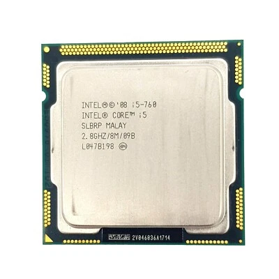 Intel Core i5-760 2.8GHz Quad Core Lynnfield LGA1156 Socket 95w Working CPU Only - Image 1 of 4
