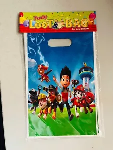10PC Paw Patrol Loot Lolly Bag Birthday Party Bag Favour Candy Bag - Picture 1 of 1