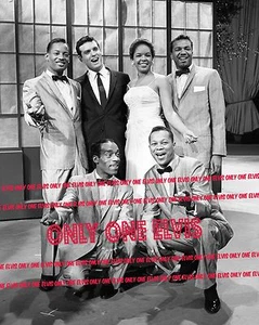 Grupo vocal 1956 - The Platters en primera aparición en televisión estreno fotográfico 8x10 - Imagen 1 de 1