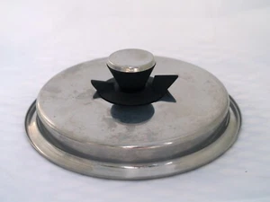Edelstahl Ersatzdeckel mit Dampfabzug für Soßenpfanne 8,25" Außendurchmesser, 0,5" Lippe - Bild 1 von 4
