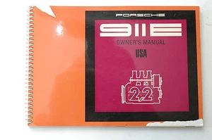 Porsche 911E Propietarios Manual 1970 #3 WKD462423 Blem Originales 1st Edición - Picture 1 of 7