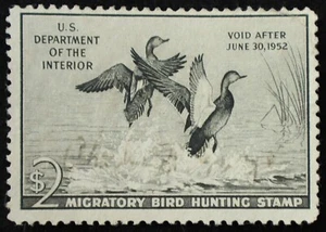 U.S. Used Stamp Scott #RW18 $2 Federal Duck Hunting. Fine - Very Fine. Choice! - Picture 1 of 2