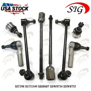 For 1998 - 2005 Mercury Sable Front Lower Ball Joint Tie Rod Sway Bar 8PC Kit - Picture 1 of 11