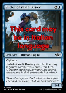 MTG 4x SLICKSHOT VAULT-BUSTER EXC - RAPINATRICE TIROLESTO 68 - OTJ - MAGIC - Picture 1 of 1