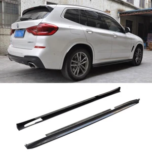 For BMW X3M F97 X4M F98 G01 G02 2018+ Carbon Fiber 3D Style Side Skirt Extension - Picture 1 of 12