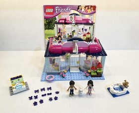 Lego Friends Lot: Heartlake Pet Salon 41007 & Puppy Pampering, COMPLETE w Instr