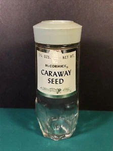 Vintage McCormick | Spice Jar | Green Lid | Caraway Seed | Empty - Picture 1 of 9