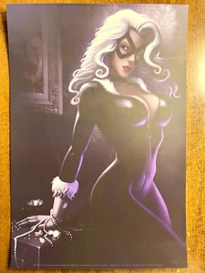 Sideshow Collectibles - BLACK CAT RARE EXCLUSIVE ART PRINT ONLY - Picture 1 of 6
