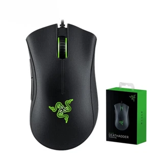 New Wired Gaming Mouse Mice 6400DPI Optical Sensor 5 Buttons for Laptop PC Gamer - Picture 1 of 22