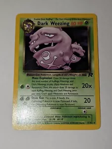 Dark Wheezing 31/82 Pokemon TCG Team Rakete selten NON-HOLO NM - Bild 1 von 10