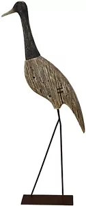 Bird Yard Garden Stake. Decorative Crane Yard Stake, Wood Crane Garden Art Decor - Picture 1 of 7