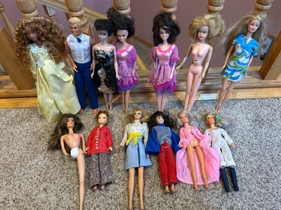 Vintage Mattel Barbie Bubble P J Ken Farrah Fawcett Marie Osmond Tressy Doll Lot - Image 1 of 4