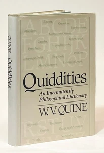 W V Quine / Quiddities An Intermittently Philosophical Dictionary 1st ed 1987 - Bild 1 von 2