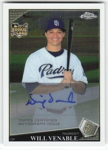 2009 Topps Chrome #WV Will Venable Baseball Padres - Picture 1 of 2