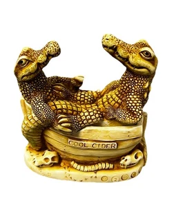 Harmony Kingdom 1997 Krokotopf Sammlerstück Schmuckschatulle - Bild 1 von 5