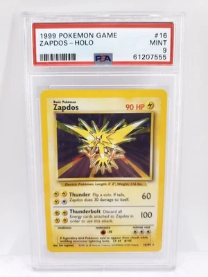 1999 Pokemon Game Zapdos Holo NM PSA 9 - Image 1 of 2
