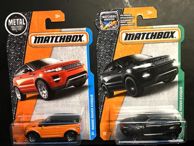 2017 Matchbox RANGE ROVER EVOQUE Black & Orange - Image 1 of 2