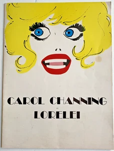 Programa de recuerdos Carol Channing Lorelei 1973 biografía elenco fotos disfraces - Imagen 1 de 6