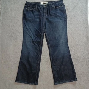 Mossimo Jeans Size 20 Bootcut Dark Wash Blue Stretch Womens Vtg Y2K Flare Fit - Picture 1 of 7