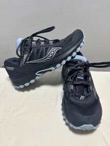 Saucony Excursion TR13 Women’s Size 7.5 Running Trail Hiking Shoes Black/LT Blue - Picture 1 of 9