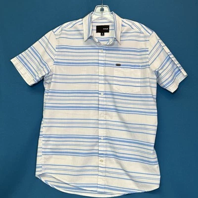 Camisa Hurley con botones para hombre S algodón manga corta logotipo bolsillo Foto 1 de 4