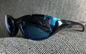 Gafas de sol Smith EMPIRE Slider Series marco negro con lentes azules espejadas de colección - Imagen 1 de 12