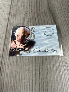 Buffy Season 7, 2003: A52 Camden Toy as Turok-Han Autograph Card - Picture 1 of 2