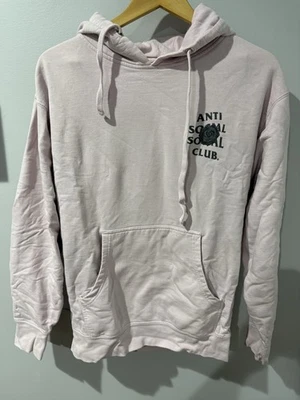 Sudadera con Capucha Anti Social Social Club Para Hombre Talla Mediana Negra Rosas Rosa y Negra Foto 1 de 4