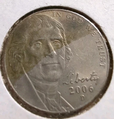 2006-D Jefferson Nickel... Improperly Annealed...W/Rotated Die, Nice Coin - Image 1 of 2