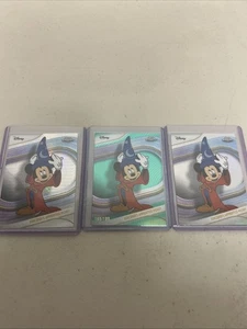 2025 Topps Chrome Disney Sorcerer's Apprentice Mickey 144/199 Aqua #190 - Picture 1 of 4