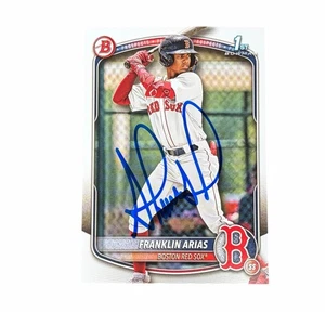 Franklin Arias Signed Card 1st Bowman Paper Auto Autographed Boston Red Sox - Picture 1 of 3