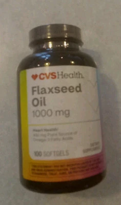Aceite de linaza CVS Health 1.000 mg 100 cápsulas blandas OMEGA 3 - ENVÍO GRATUITO A EE. UU. - caducidad 1/2027 Foto 1 de 3