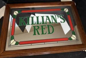 Vintage Killian's Red Brew Schild Bar Spiegel Männerhöhle Bier Dublin Irland 20"x14"89 - Bild 1 von 11