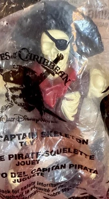 Pirates of The Caribbean 2008 McDonald's Happy Meal #1  Pirate Captain Skeleton - Image 1 of 3