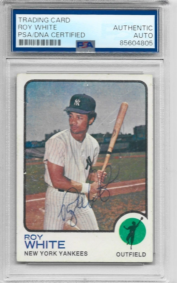 Autographed Roy White  Topps card  PSA/DNA certified - Image 1 of 1