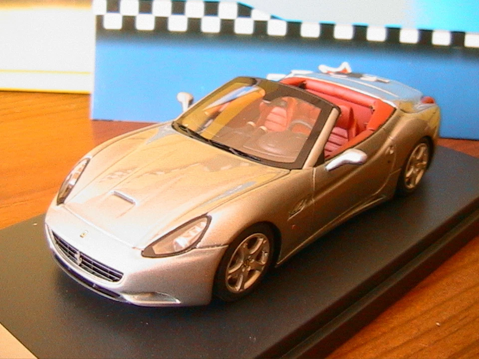 FERRARI CALIFORNIA SPIDER VERSION 2008 TITANIUM GREY BBR BBR213C 1/43 MADE ITALY - Photo 1/1