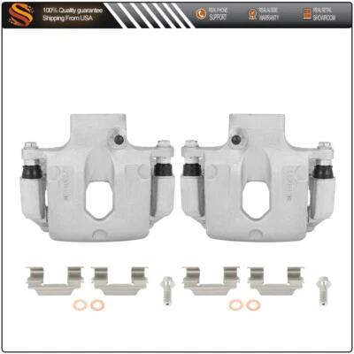 Par de pinzas de freno traseras izquierda derecha para Cadillac XTS 2013-2019 con kit de soporte Foto 1 de 4