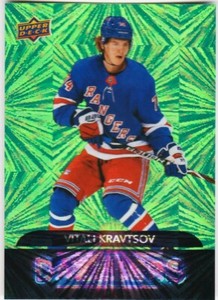 VITALI KRAVTSOV RC 20-21 UPPER DECK GREEN DAZZLERS UD ROOKIE # DZ-82 NYR 2020-21