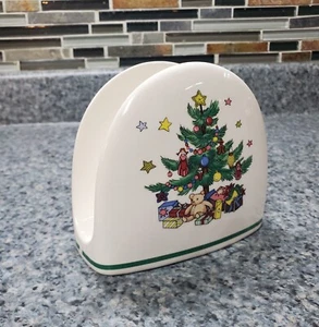 NEW Nikko CHRISTMASTIME Napkin Holder Japan RETIRED - Picture 1 of 7