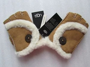 Guantes UGG Sin Dedos Mini Bailey Shorty Shearling Castaño o Sangre de Buey Nuevos - Imagen 1 de 46